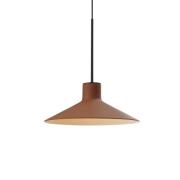 Bover LED-hængelampe Platet, sort/terracotta