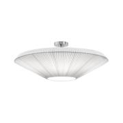 Bover Siam 80 loftlampe, nikkel/hvid, plast