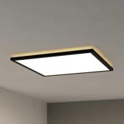 EGLO connect LED-loftlampe Rovito-Z, sort, 50 x 50 cm