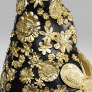 KARE dekorativ figur dværg stående, sort/guld, polyresin