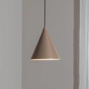 Hængelampe Form, beige, metal, Ø 24 cm, kegle, E27