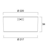 Sylvania LED-downlight Insaver Slim, hvid, Ø 22 cm, 840
