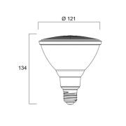 Sylvania LED-reflektorpære E27 15W PAR38 3.000K dæmpbar 40° 1200lm