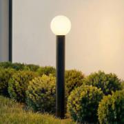 Lindby vejlampe Dangan, sort/hvid, højde 90 cm, glas