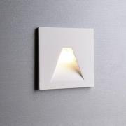 LED-vægindbygningslampe SET Alwaid, hvid 8 x 8 cm vinkel 2.700 K