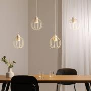 STARLIGHT hængelampe, cremehvid, 4 lyskilder, længde 100 cm metal