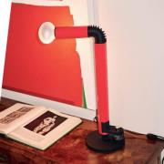 Stilnovo bordlampe Periscopio, rød, højde 68 cm, metal