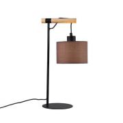 Bordlampe Rika, højde 46 cm, grå/sort, stof/metal