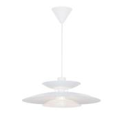 Hængelampe Nino, hvid, Ø 45 cm, metal