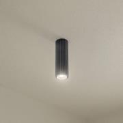 Carbon loftlampe, sort, højde 20 cm, aluminium