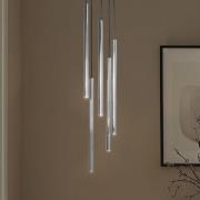 Hængelampe Sopel Lux, 5 lyskilder, rund, sort/sølv, G9