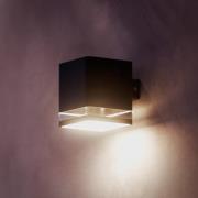 Philips LED-udendørs væglampe Virona, sort, IP44