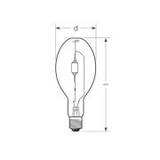 RADIUM Halogen-metaldamppære E40 1000W HRI-E NSC/C klar