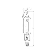 RADIUM Halogen-metaldamppære E40 2000W HRI-TS D klar