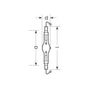 RADIUM Halogen-metaldamppære K12s 2080W HRI-TS D/S/ECG