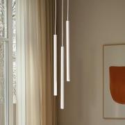 Hængelampe Sopel 3, taupe, rund, 3 lyskilder, stål, G9