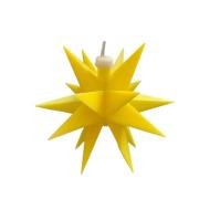 STERNTALER LED-stjerne, gul, 18 takker, Ø 12 cm, batteri