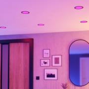 EGLO connect Smart LED-indbygningslampe Fueva 6-Z, grå, Ø 16 cm