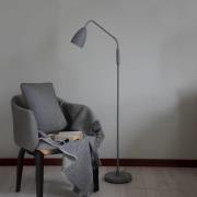 Markslöjd LED-gulvlampe Patro, grå, metal, dæmpbar