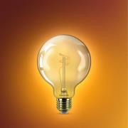 Philips LED-globepære E27 G95 3,1 W guld 1.800 K dæmpbar