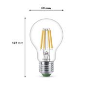 Philips E27 LED-pære A60 4W 840lm 2700K filament 3-pak