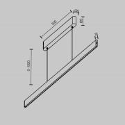 Maytoni LED-hængelampe Ephoria, messing, aluminium, længde 116 cm