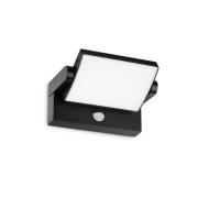 Ideal Lux udendørs LED-væglampe Swipe Sensor, sort, IP54
