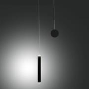 LED-hængelampe Prado, sort, metal, dæmpbar