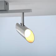 LED-loftspot Risell, længde 35 cm, aluminiumfarvet