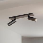 Arcchio loftspot Brinja Slim, sort, 2 lyskilder GU10 MR11