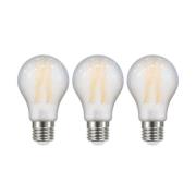 LED glødepære mat E27 A60 2.2W 2700K 470lm 3stk