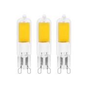 Arcchio LED-stiftsokkelpære, G9, 2,2W, 3000K, sæt med 3 stk