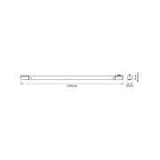 OSRAM LED-lysliste TUBEKIT, 150 cm, 3.000 K hvid afbryder