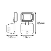 OSRAM LED-udendørs vægspot DOUBLE, 1 lyskilde, hvid, batteri