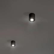 OSRAM loftspot ROUND, sort, Ø 8 cm, metal, GU10