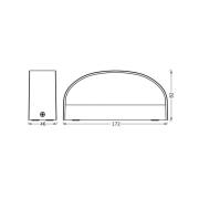 OSRAM LED-udendørs væglampe ENDURA STYLE ILAY, mørkegrå, IP65