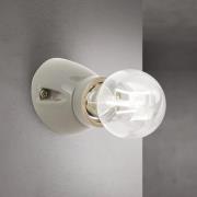 Væglampe Frost, gau, keramik, E27