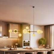 Hængelampe Joel, sort/hvid, 9 lyskilder