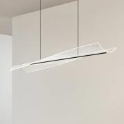 Lucande LED-hængelampe Vellia, sort, længde 112 cm, CCT