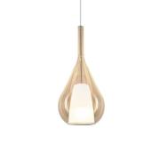 Ideal Lux pendellampe Kalique 3, ravfarvet, Ø 18 cm