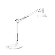 Skrivebordslampe MAULstudy, hvid, stål, højde 49 cm