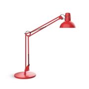 Skrivebordslampe MAULstudy, rød, stål, højde 49 cm