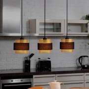 OSRAM hængelampe Decor Hornet, 3 lyskilder, sort/guld