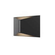 LOOM DESIGN udendørs LED-væglampe X, sort, IP65, aluminium