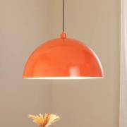 Hængelampe Kure, orange, metal, Ø 60 cm, E27