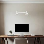 Loftlampe Trogir, beige, 2 lyskilder, længde 27 cm