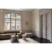 Nuura lysekrone Apiales 9, Ø 60 cm, messing-/guldfarvet