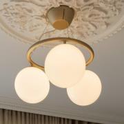 Nuura lysekrone Miira 3 Circular, Ø 54 cm, messing/opal