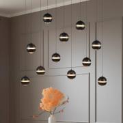 Schöner Wohnen LED-hængelampe Lini sort 11 lyskilder lang 3000K