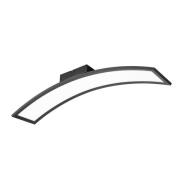 LED-loftslampe Sigma, sort, 3.000 K, 2.600 lm, metal